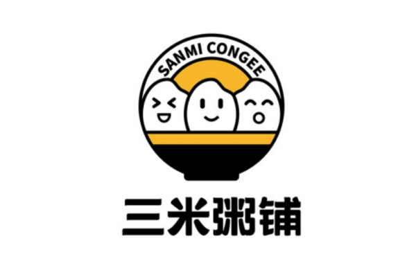 三米粥铺logo